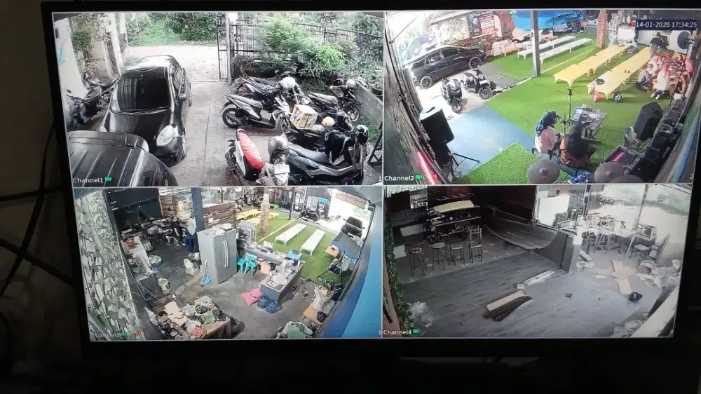 Paket 4 Camera Cctv 2mp Jasa Instalasi Cctv Service Cctv