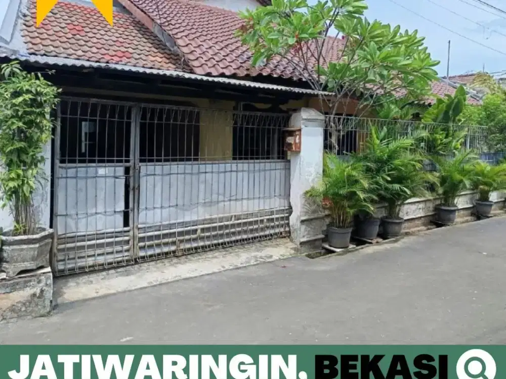Rumah dijual Murah 1,5 Lantai Jatiwaringin, Bekasi dekat Mal Pondok Gede