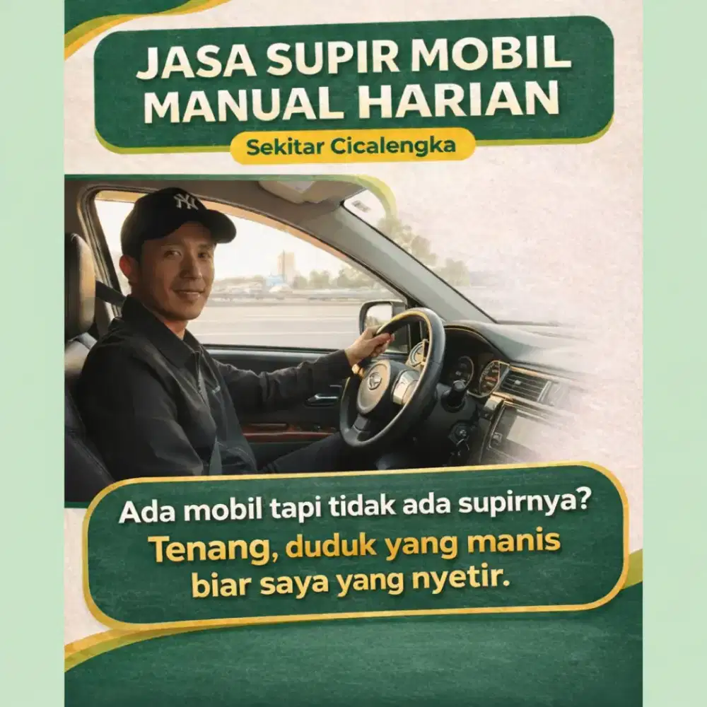 Jasa supir mobil manual harian