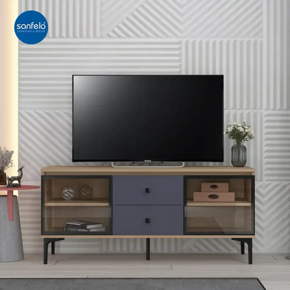 Bufet tv minimalis ekstetik 1,2 mtr siantano/lemari/rak hias/meja TV