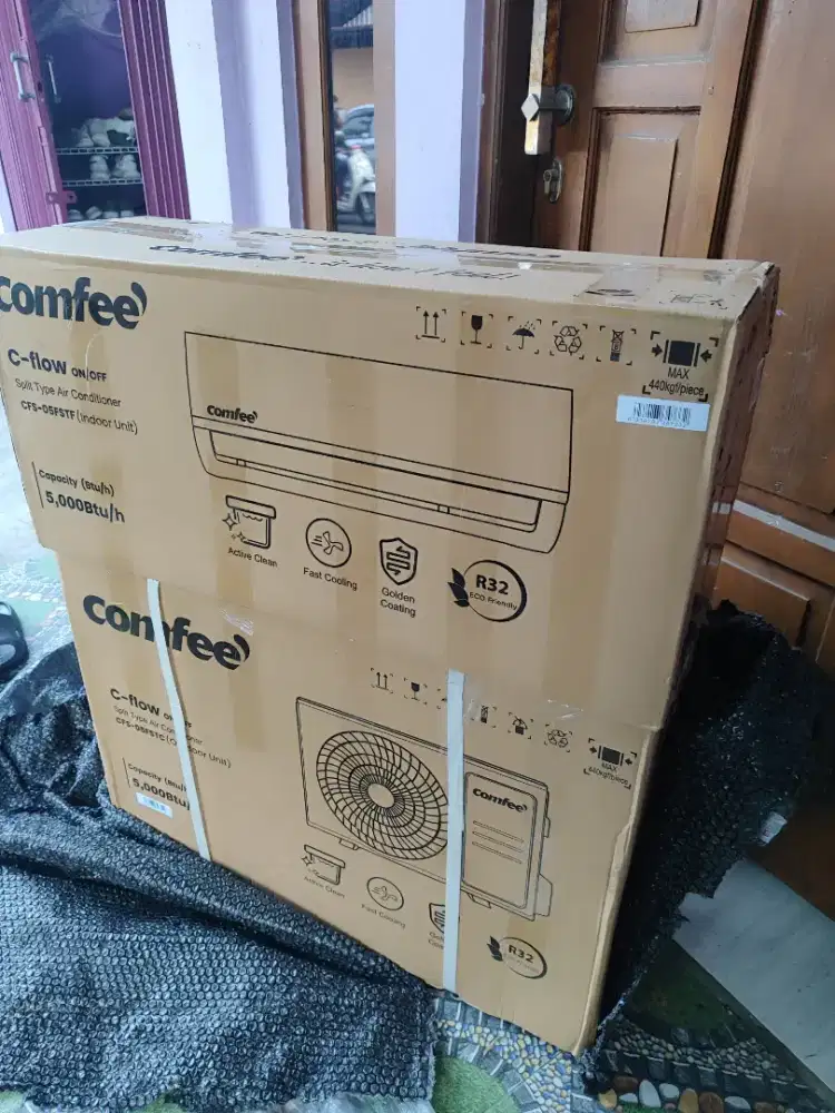 Promo AC 100%baru, free pasang+matrial. Comfee 1/2pk