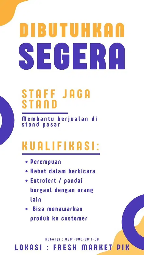 Dicari staff stand