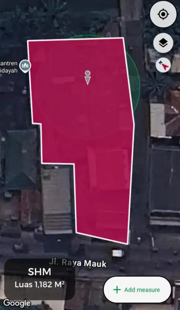 DIJUAL - TANAH SHM 1,182 M²