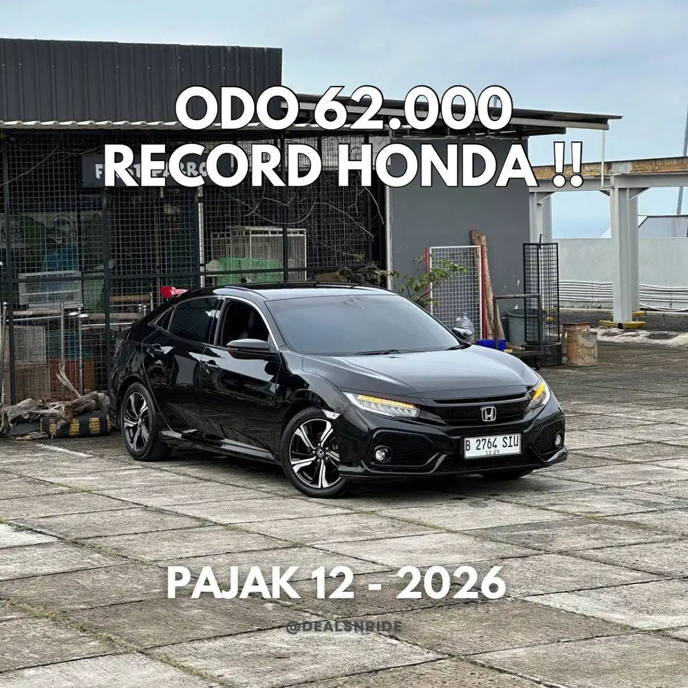 KM 62.000 ANTIKK ! PAJAK 12/2026 HONDA CIVIC HATCHBACK E CVT 2019