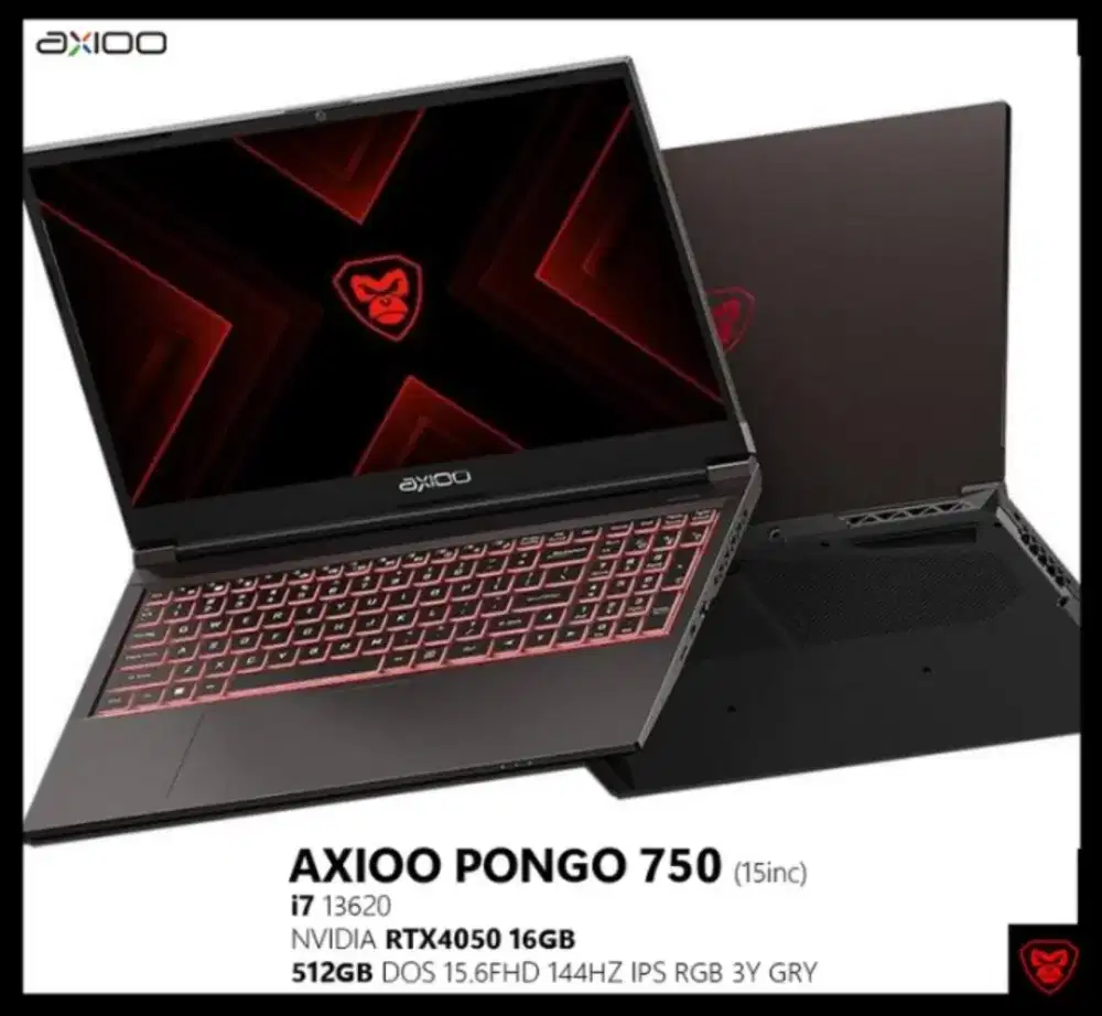 LAPTOP GAMING - AXIOO PONGO 750 - i7 - RTX 4050 16GB