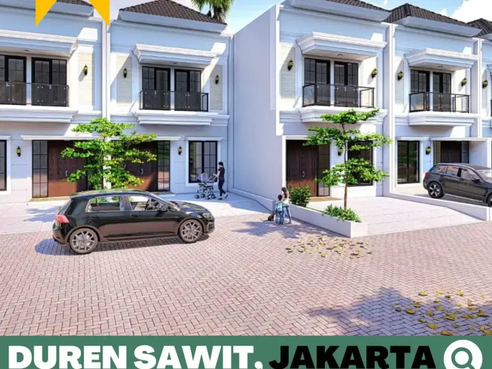 Rumah dijual Murah, 2 Lt. Duren Sawit, Jakarta Timur 5 Menit Stasiun Klender