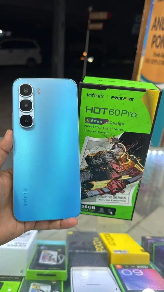 INFINIX HOT 60 PRO RAM 16/256 FULLSET BERGARANSI SPEK GAMING