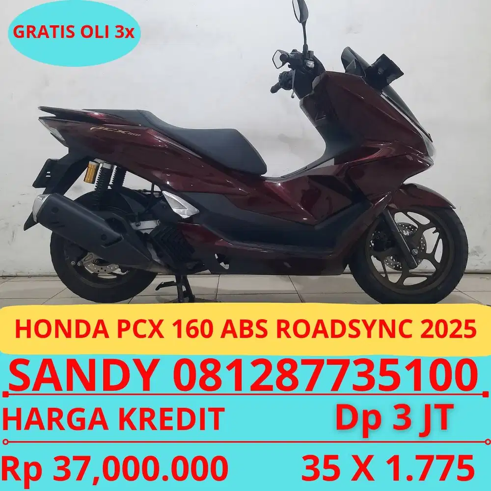 HONDA PCX 160 ABS ROADYNC 2025 DP MURAH 3 JUTA GUYSS