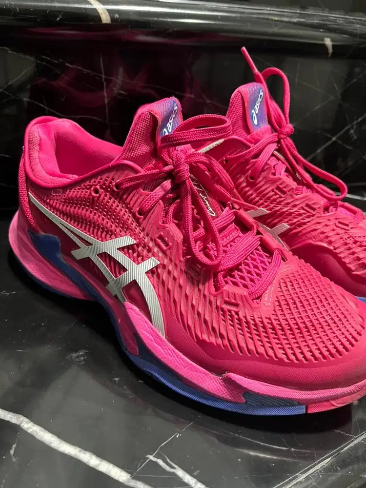 Tennis shoes Asics Court FF 3 Bright rose/white colorway