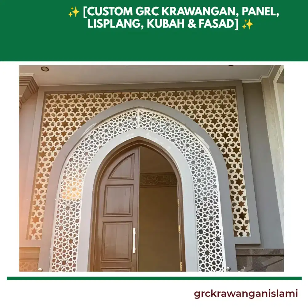 Dekorasi mihrab masjid Jakarta Utara terbaru