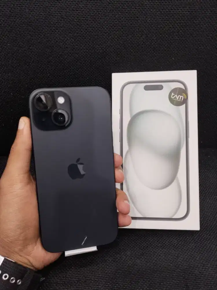 iPhone 15 128gb iBox Garansi ON, Fullset Ori, Mulus, Nominus