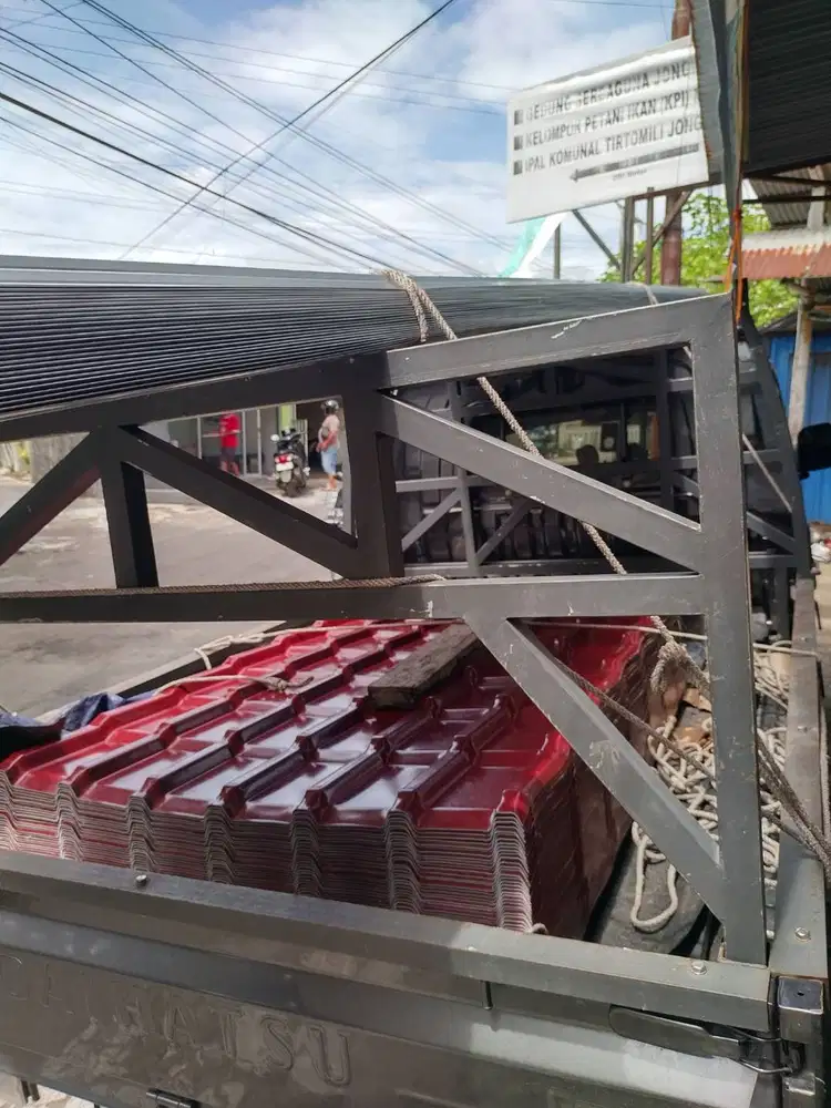 Atap UPVC Model Genteng Terbaru Cocok Dengan Pasang Baja Ringan