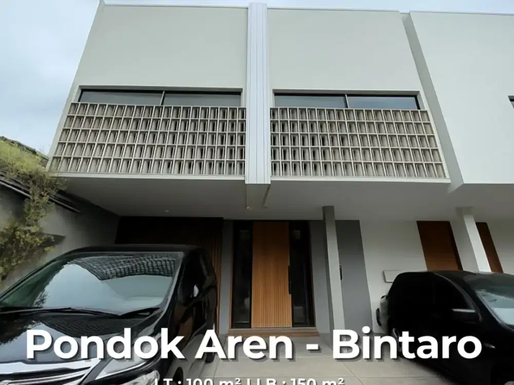 Rumahh Cantik Siap Huni Dekat Graha Raya Bintaro area Pondok Aren Tangerang Selatan