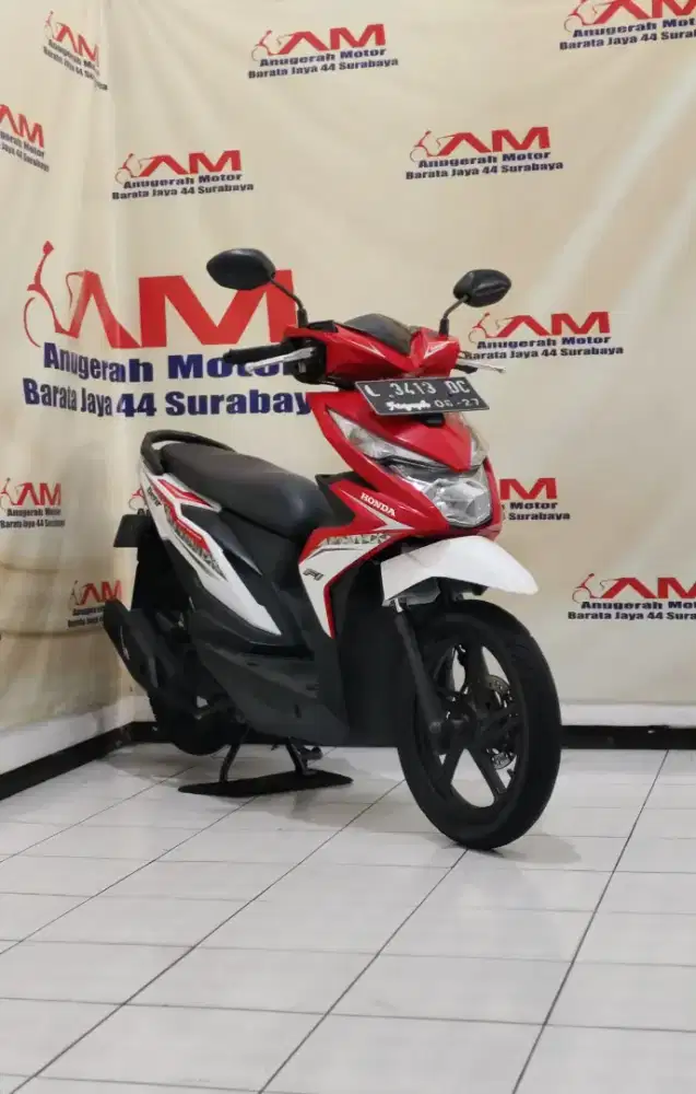 Ready Honda Beat Eco Tahun 2017 warna Merah Putih