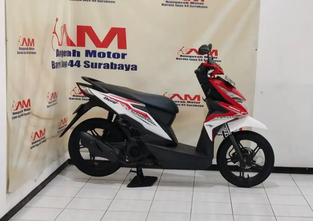 Siap pakai Honda Beat Eco Tahun 2017 warna Merah Putih