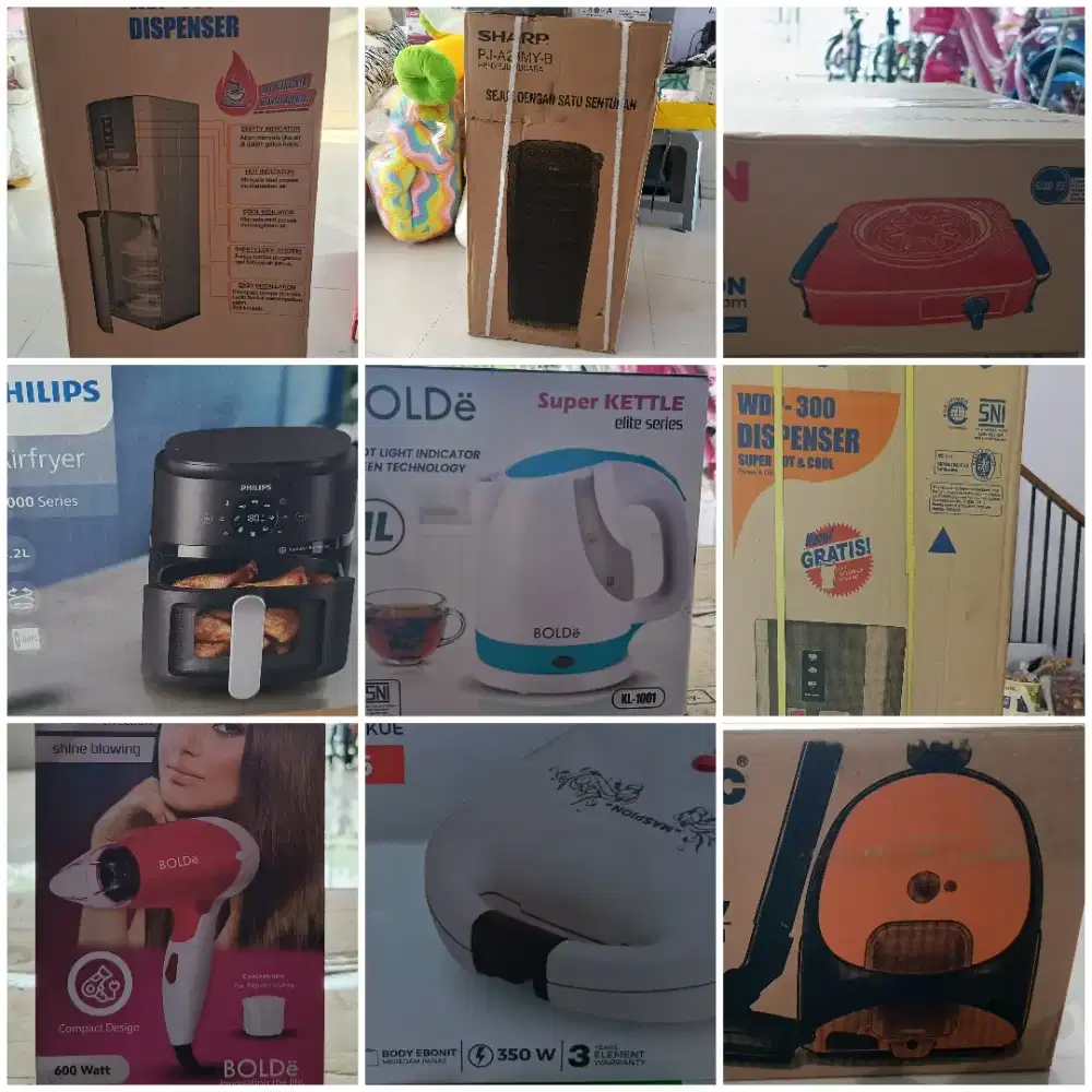 Elektronik dan keperluan rumah tangga