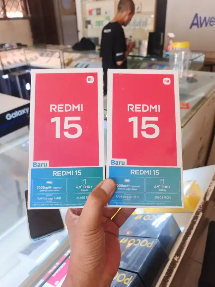 Berminat silahkan WA Xiaomi Redmi 15 NFC 8+8/256 Garasi resmi 15bln