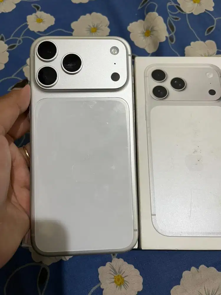 Ip 17 pro max 256 hb 100% syilver