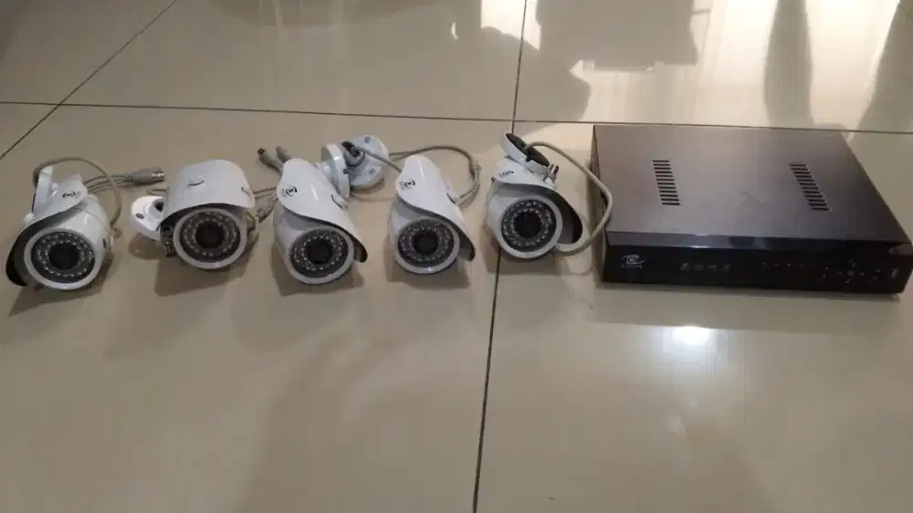 Paket CCTV 5 Titik DVR+Camera 5 unit