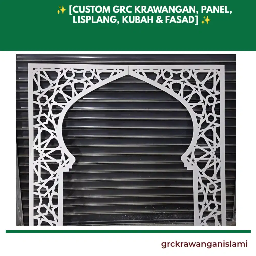 Mihrab masjid minimalis modern Bekasi terbaru