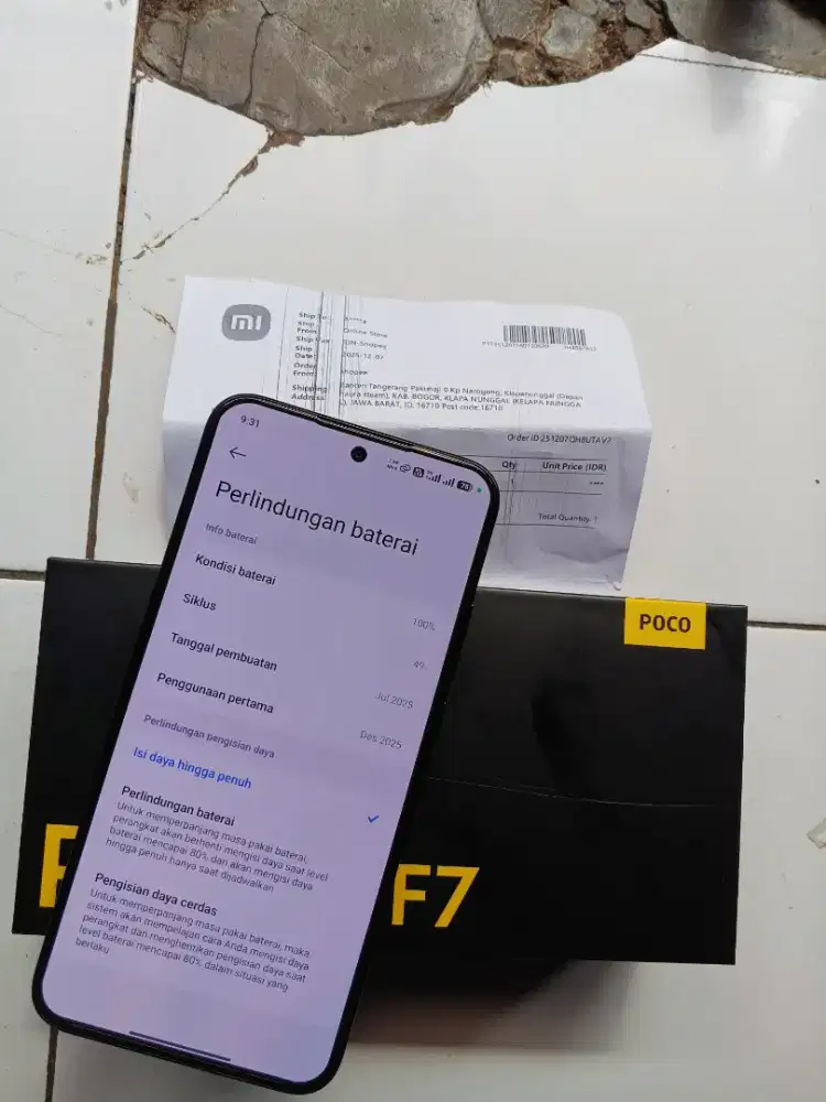 Poco F7 12/512 fullset no minus baru 1 bulan bisa TT/BT