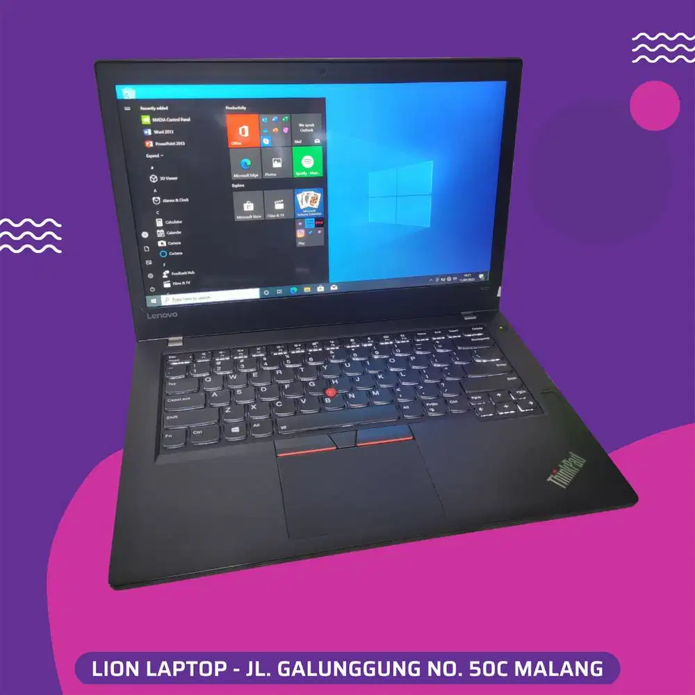 RAM 8GB SSD 256GB i5 Touchscreen Lenovo Thinkpad T470 [19|01]