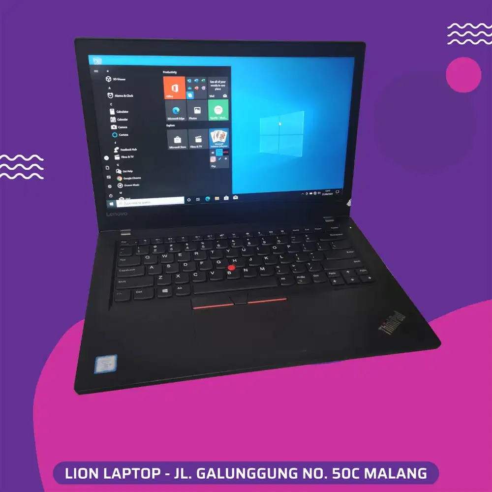 RAM 16GB Core i5 Gen7 SSD 256GB Lenovo Thinkpad T470 [19|01]