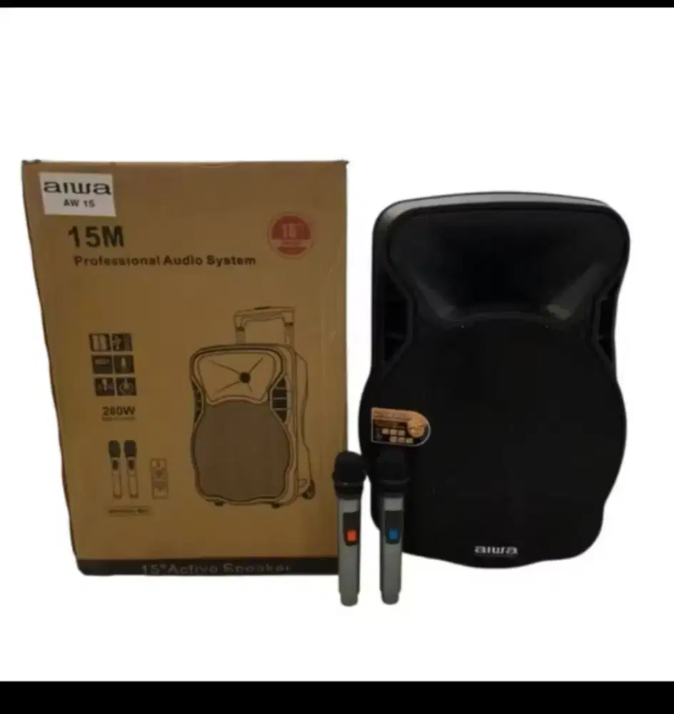 Speaker portable wireless meeting aiwa 15