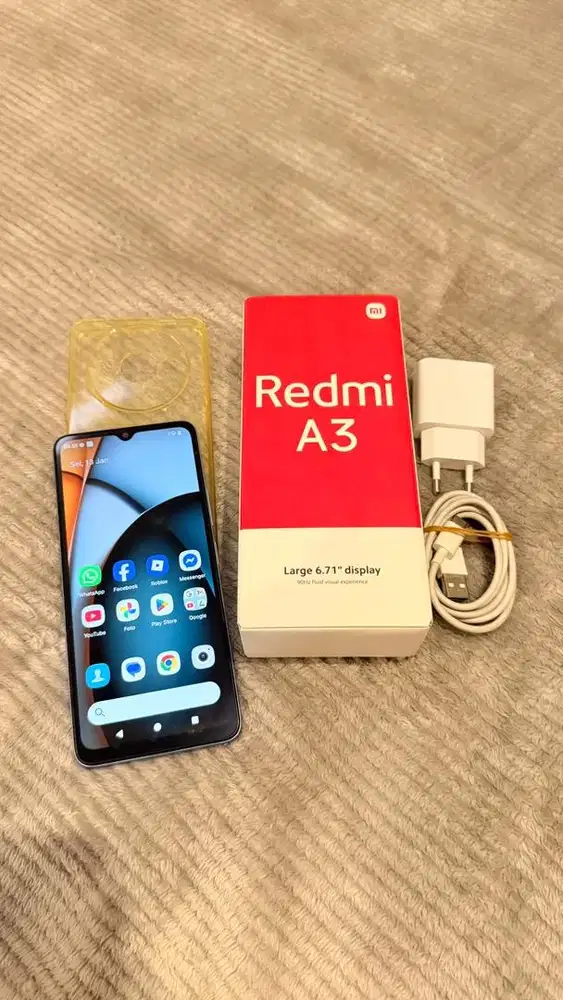 Xiaomi Redmi A3 Blue 4/128GB Resmi Lengkap