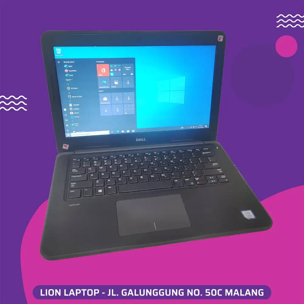 Core i5 Gen 7 Murah Mulus RAM 8GB SSD 256GB Dell Latitude 3380 [19|01]