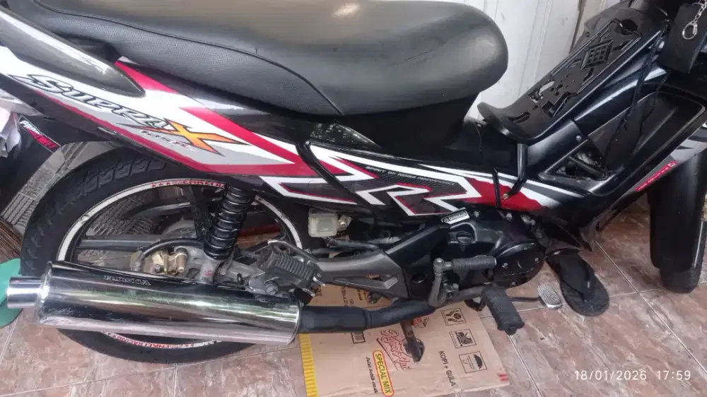 Supra x 12 karbu tahun 2011 pajak panjang Samsat Cimahi