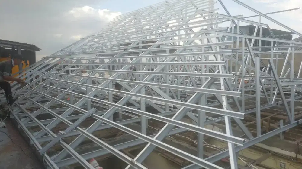 JASA BIKIN KANOPI PAGAR TRALIS PLAFON ATAP GALVALUME