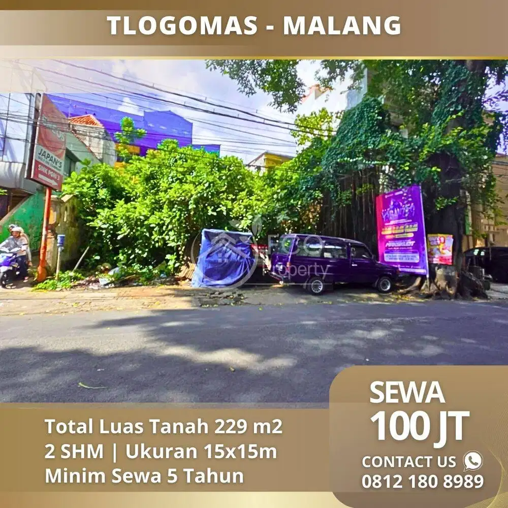 Sewa Tlogomas Depan Begawan Apartemen Kota  Malang