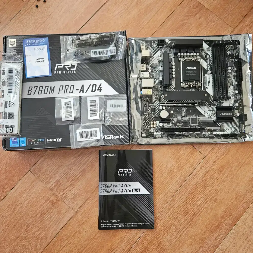 Motherboard ASRock B760M Pro-A/D4 ada minus