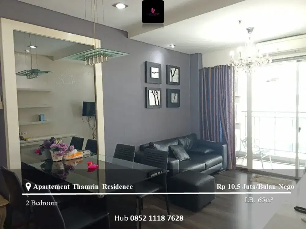 Disewakan Apartement Sudirman Park 2BR Mid Floor FF