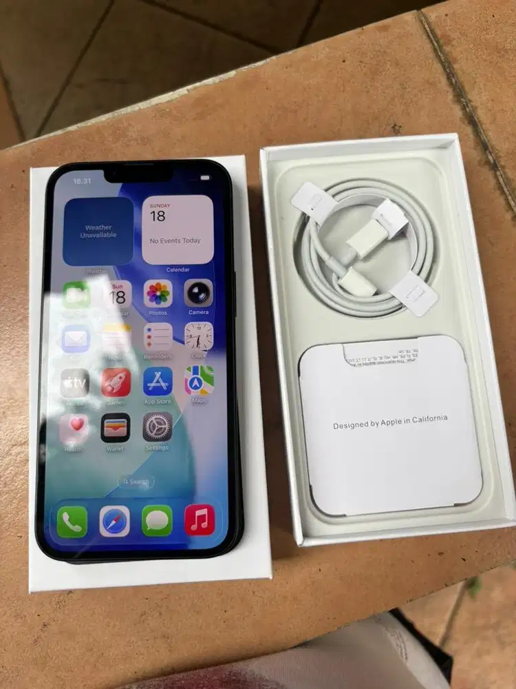 IPHONE 13 256GB DUAL SIM BEACUKAI RESMI MULUS