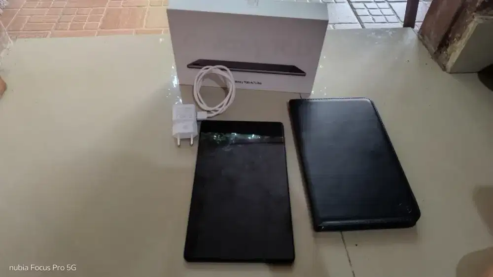 Tab a7 lite 4g fullset flipcase ori