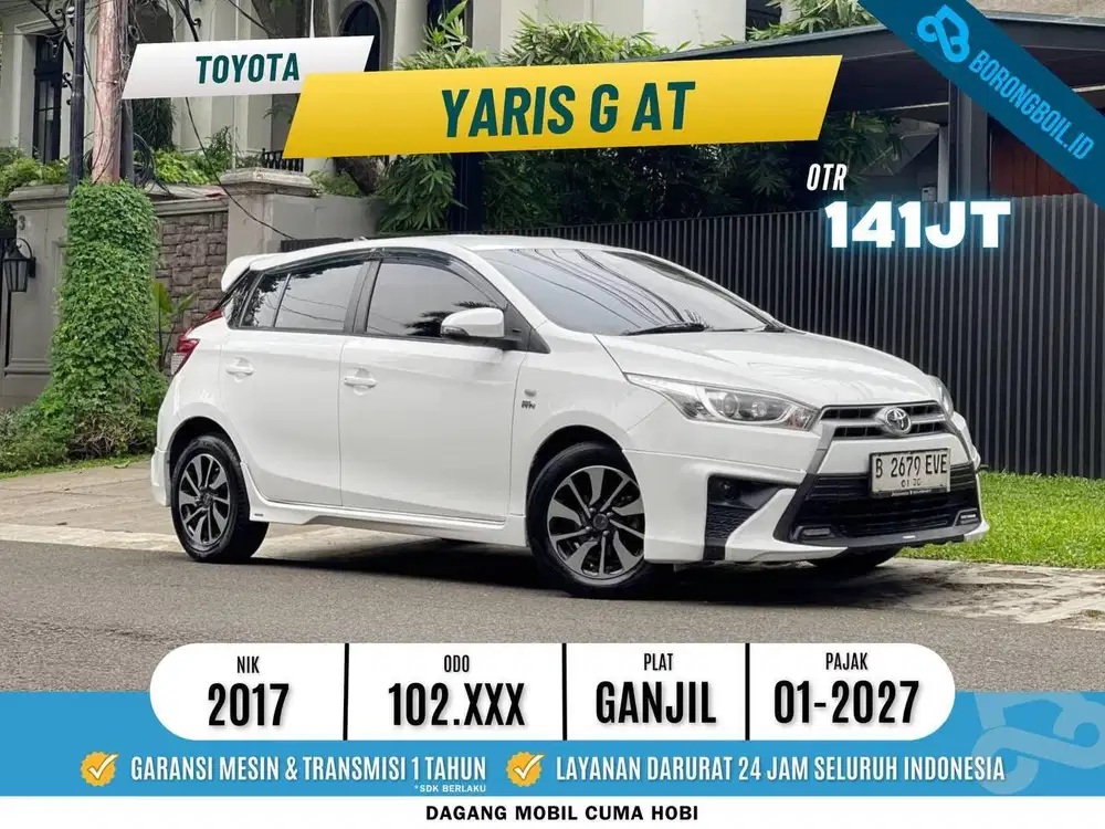 Hatchback Super Irit | Toyota Yaris G Upgrade TRD Metik 2017 Putih