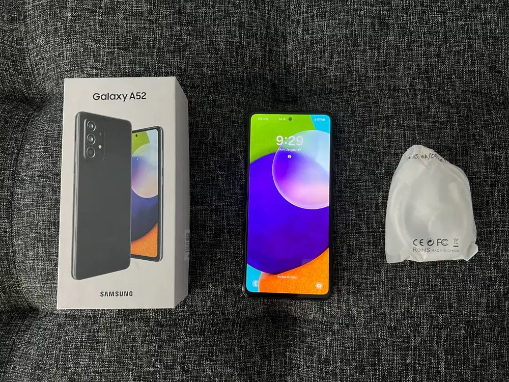 DIJUAL MURAH BANGET AJA SAMSUNG A52 BLACK 128GB