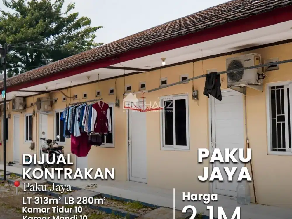 (DNL) Di Jual 10 Pintu rumah kontrakan di Paku Jaya dekat Alam Sutera