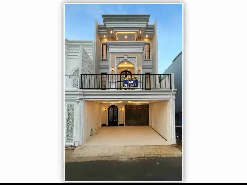 di jual rumah mewah 3 lantai dengan rooftop di jagakarsa lokasi strategis