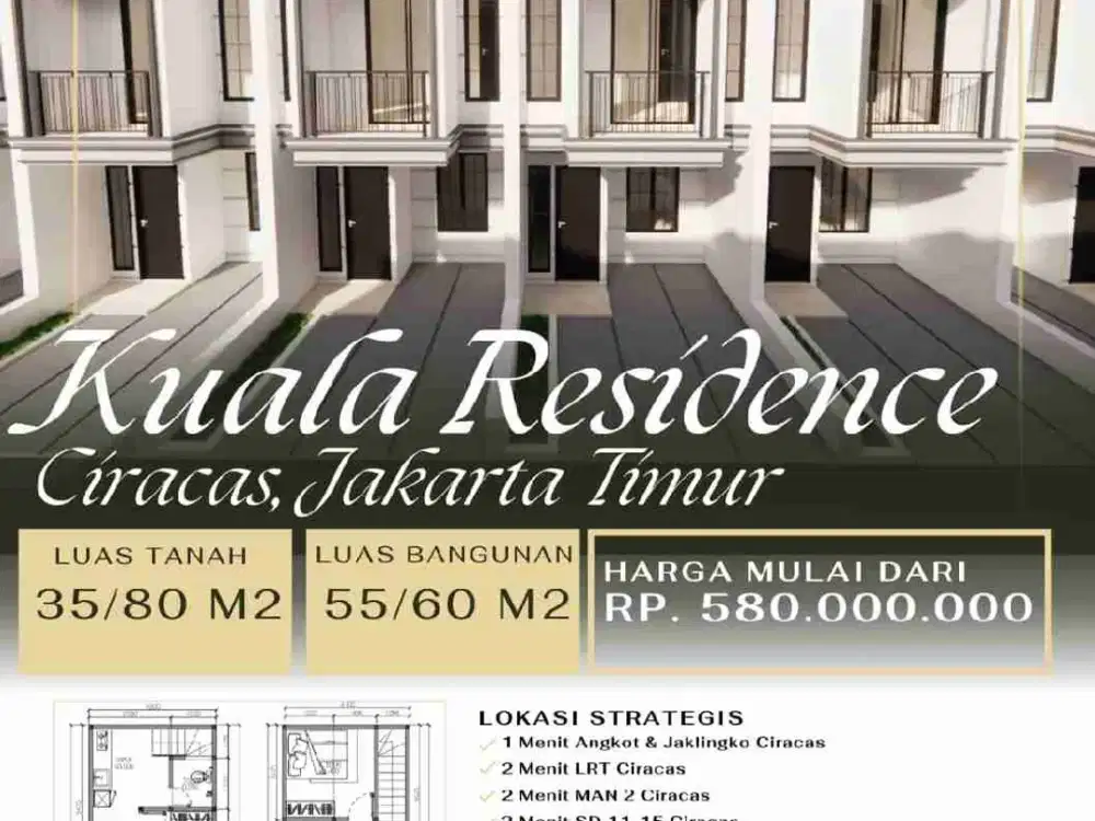 rumah baru indent di Ciracas Jakarta Timur
