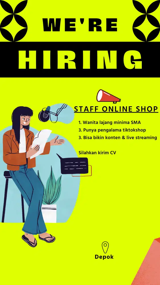 Lowongan Admin Online Shop Depok