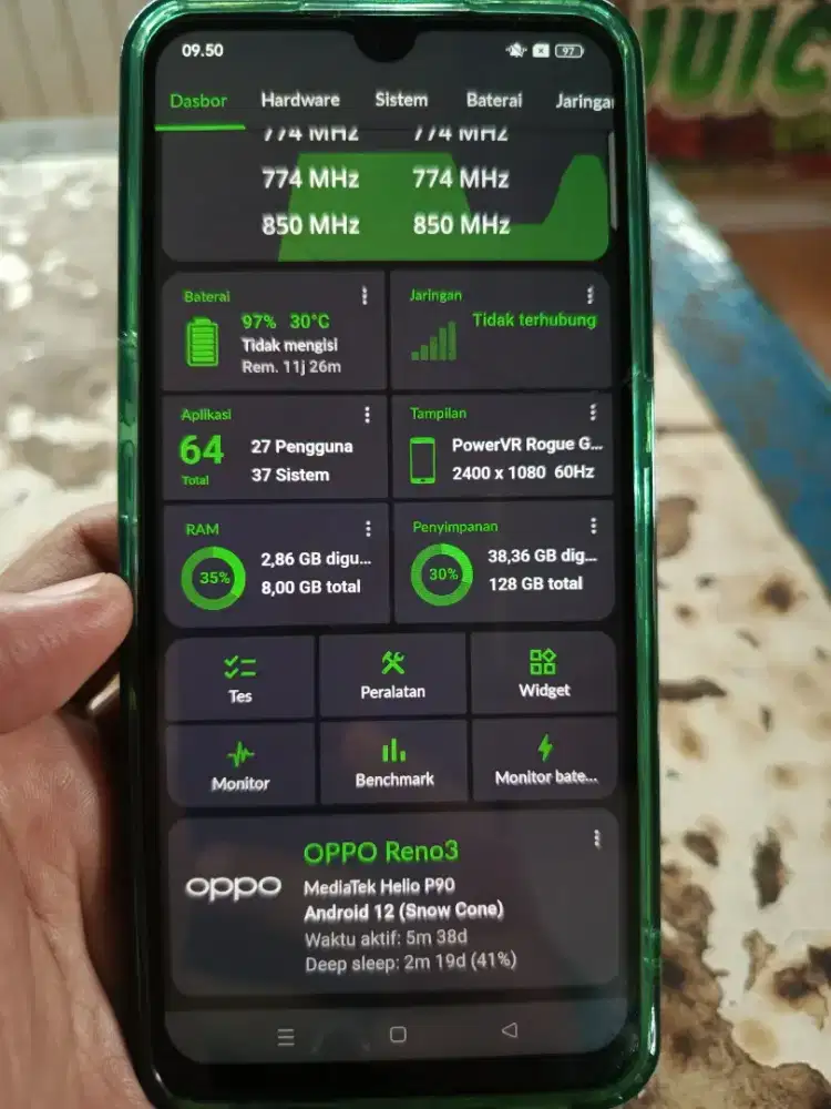 Oppo Reno 3 Ram 8+5/128 No minus