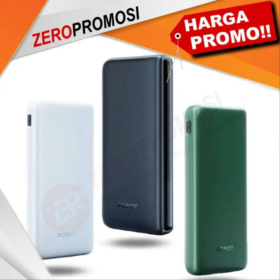 Souvenir Powerbank Slim Robot RT180S Smart Protection Cetak Logo