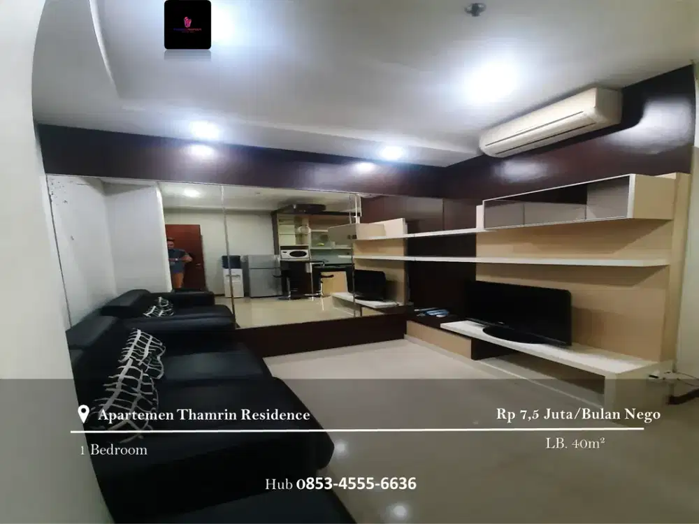 Disewakan Apartement Thamrin Residence Mid Floor 1BR FF