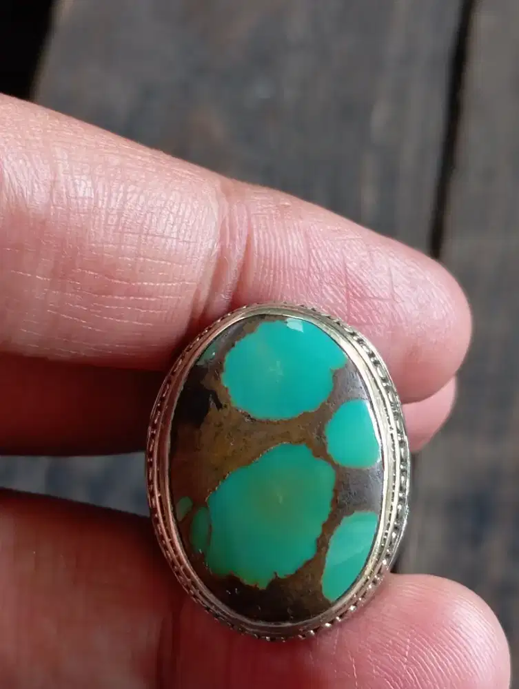 Batu Akik Pirus Persia Nyeplok Matrix HQ