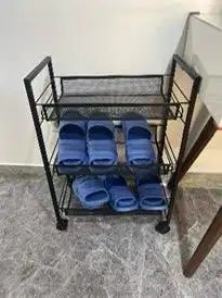 SHOE RACK 3 TIER MESH BRONZE 15