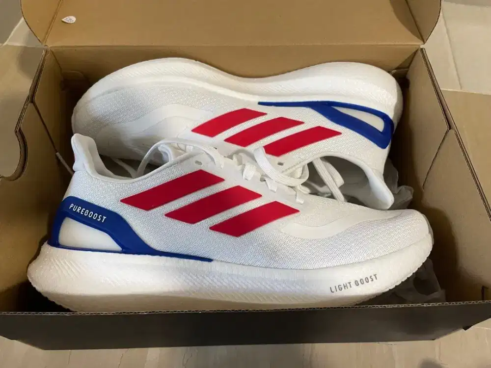 Adidas Pure Boost 5 Running Shoes Sport Sepatu Lari Original BARU 42.5