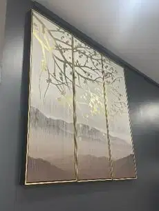 CANVAS ART SET 3 gold